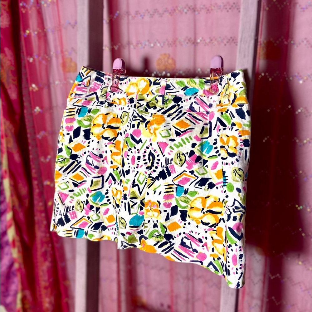 Abstract Pattern Mini Skirt - Picture 3 of 5